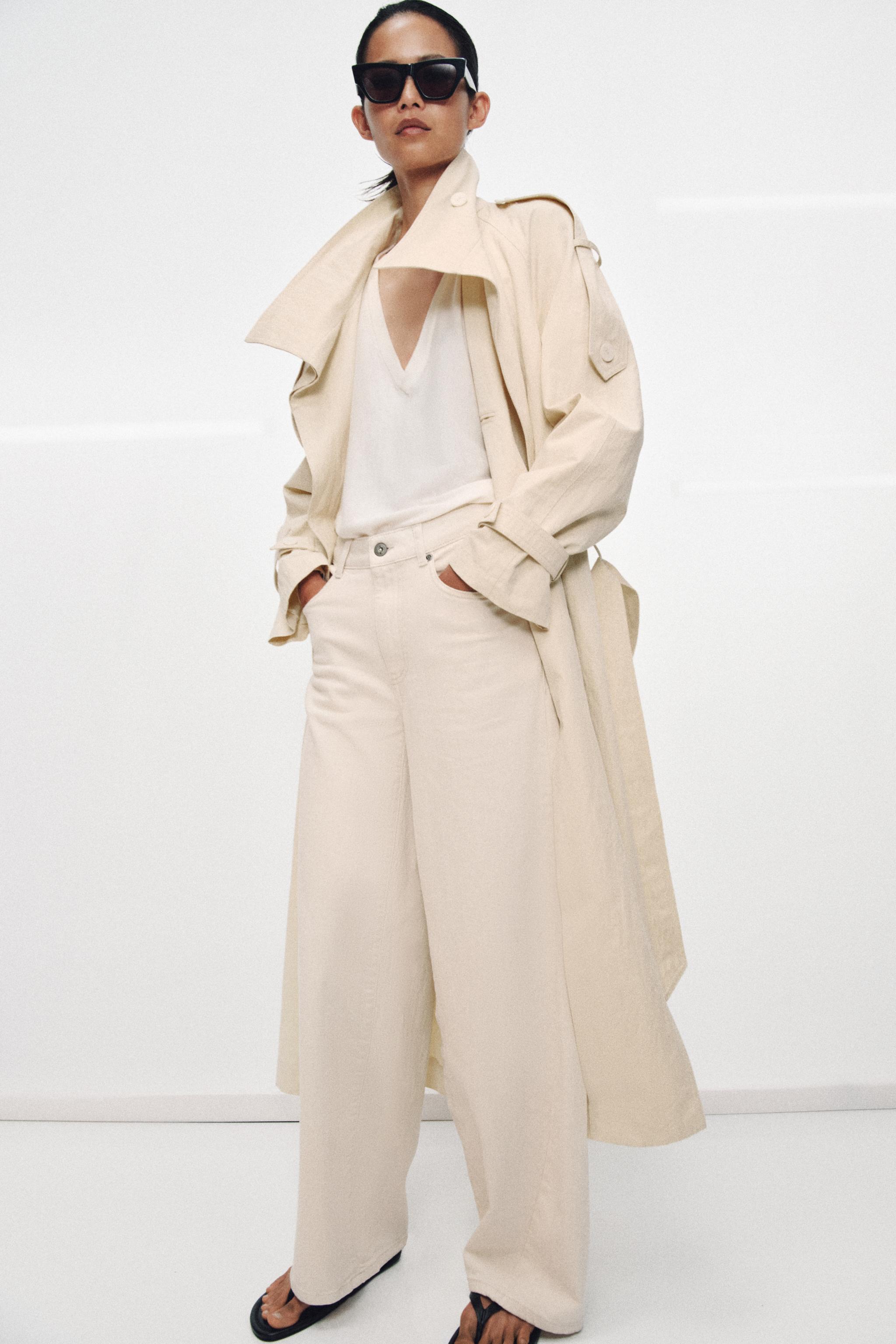 ZW COLLECTION MID-RISE LOOSE BARREL JEANS